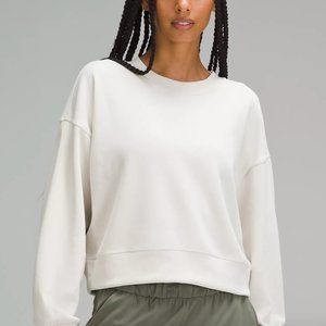 Lululemon Softstreme Perfectly Oversized Cropped Crew Size 6 Color White Opal